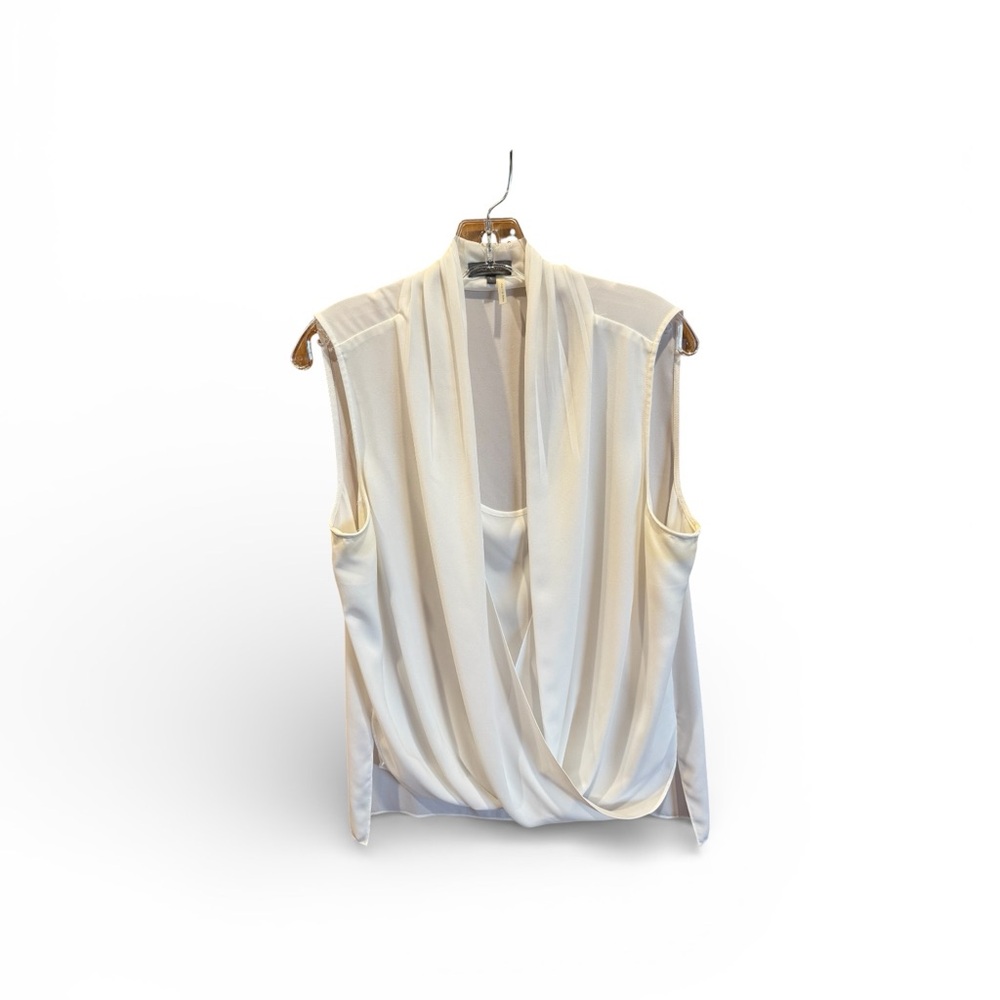 Vince Camuto Cream Drape Blouse